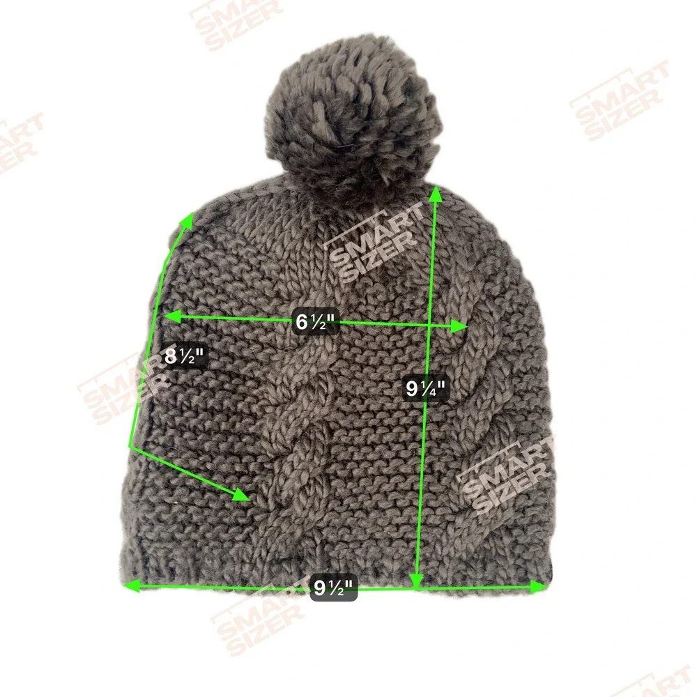 The North Face Womens Knit Pom Pom Beanie Hat One Size Gray MINNA Snow Cabincore
